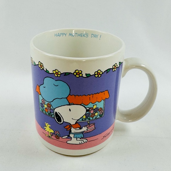 Vintage Peanuts Snoopy Mother’s Day Mug Willitts Designs Japan 1965 1958 - Picture 3 of 10